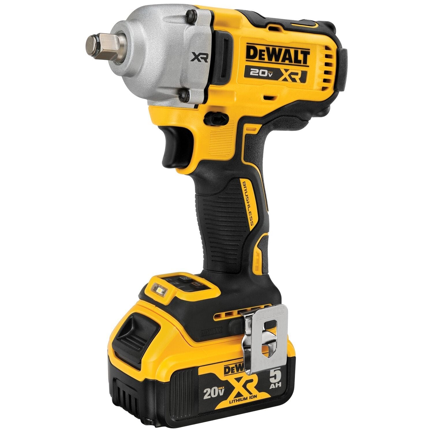 Clé à chocs milieu de gamme Dewalt DCF891P2 20 V MAX* XR® 1/2 po avec enclume à anneau de serrage