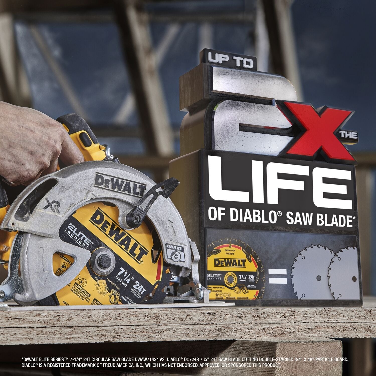 DEWALT DWAW71424 ELITE SERIES™ 7 1/4 IN 24T Circular Saw Blade