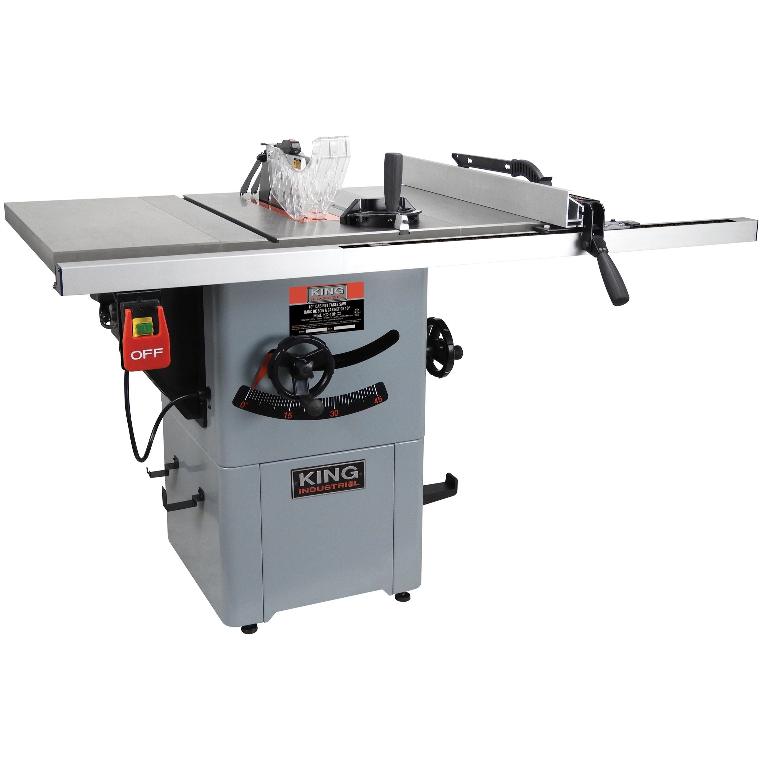 KING KC-10HCX - 10” CABINET TABLE SAW