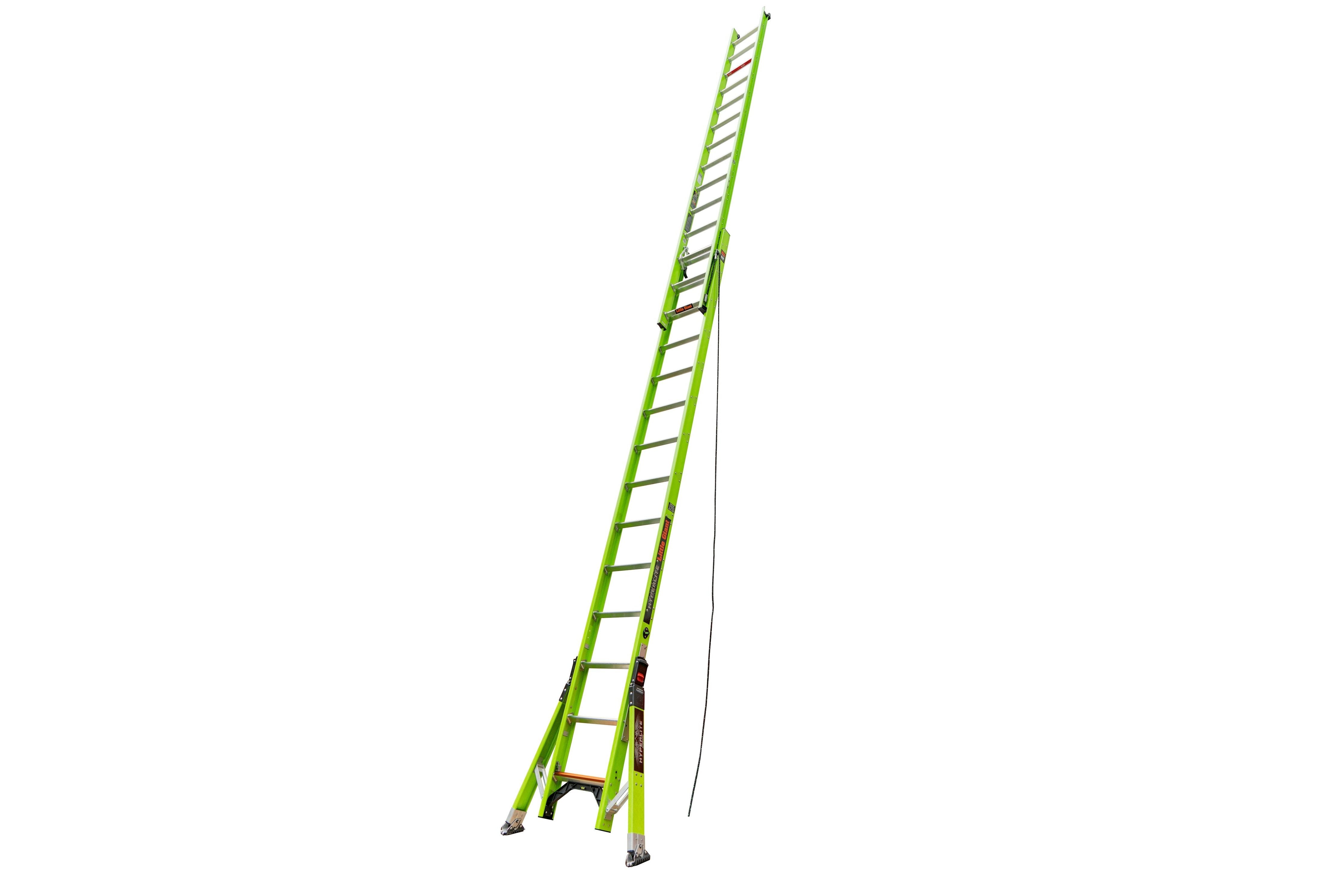 Little Giant 17228-303- SUMOSTANCE with HYPERLITE Technology 28' - CSA Grade IAA - 375 lb/170 kg Rated, Fiberglass Extension Ladder with GROUND CUE, Rub Strips and SURE-SET Feet