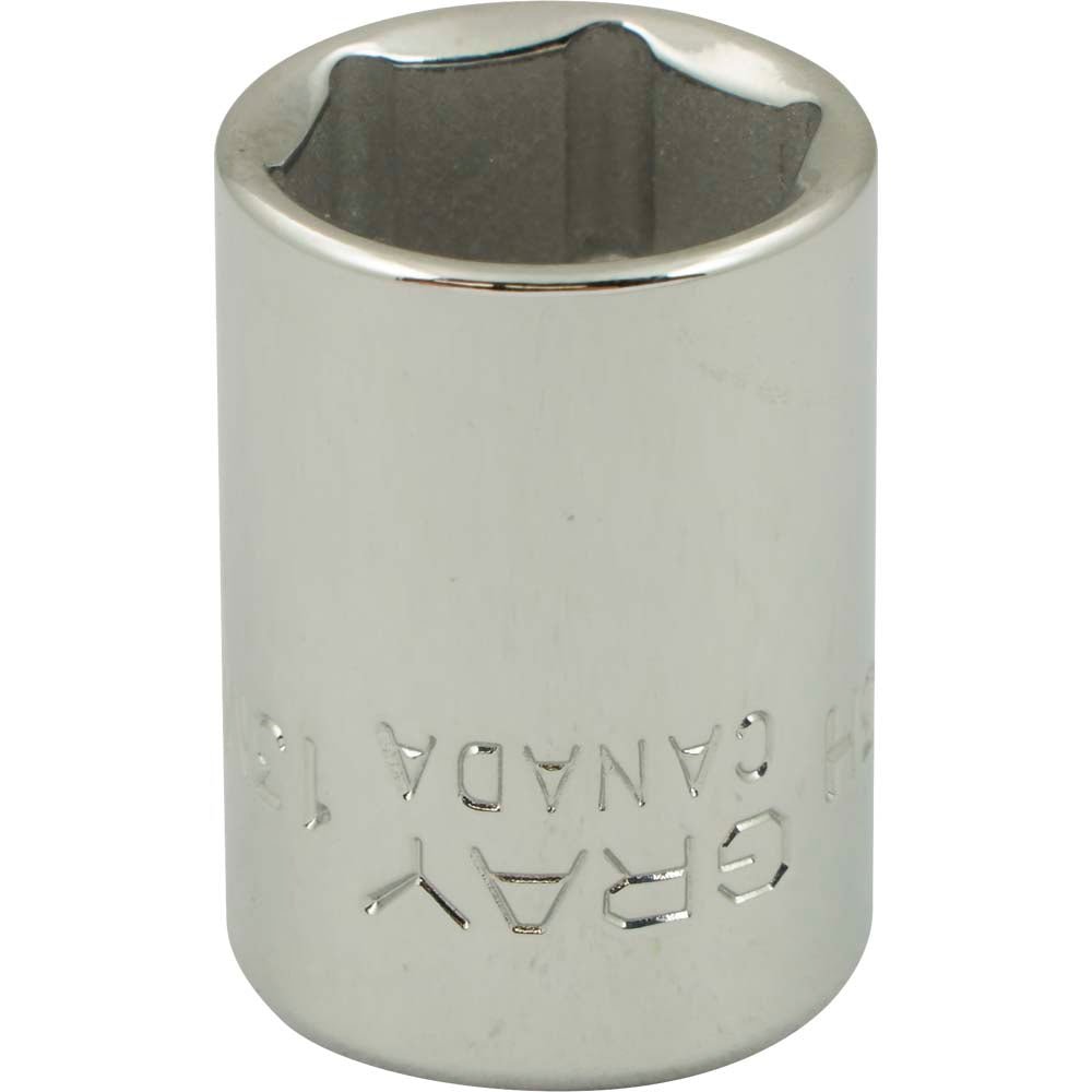 Gray GT-MT13H  -  DNRO - SOCKET 13MM X 3/8" DRIIVE 6 PT REG