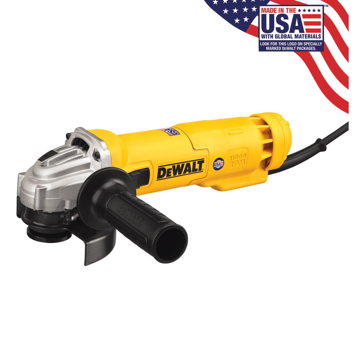 Meuleuse d'angle DEWALT DWE4214, 4-1/2 po, interrupteur coulissant, 11 A