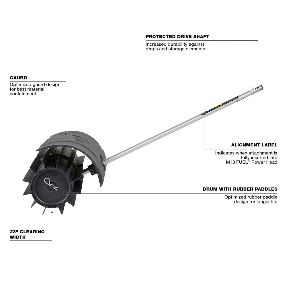 Milwaukee   49-16-2740 M18 FUEL™ QUIK-LOK™ Rubber Broom Attachment