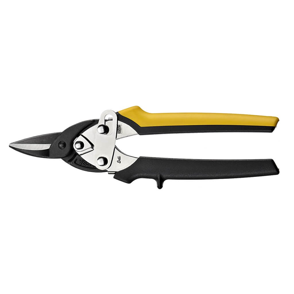BESSEY D15S 7 in. Shape/Straight Cut Compound Leverage Compact Cutting Aviation Snips