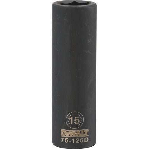 Dewalt DWMT75126OSP  - 1/2 DRIVE DEEP IMPACT SOCKET - 6 POINT-15MM