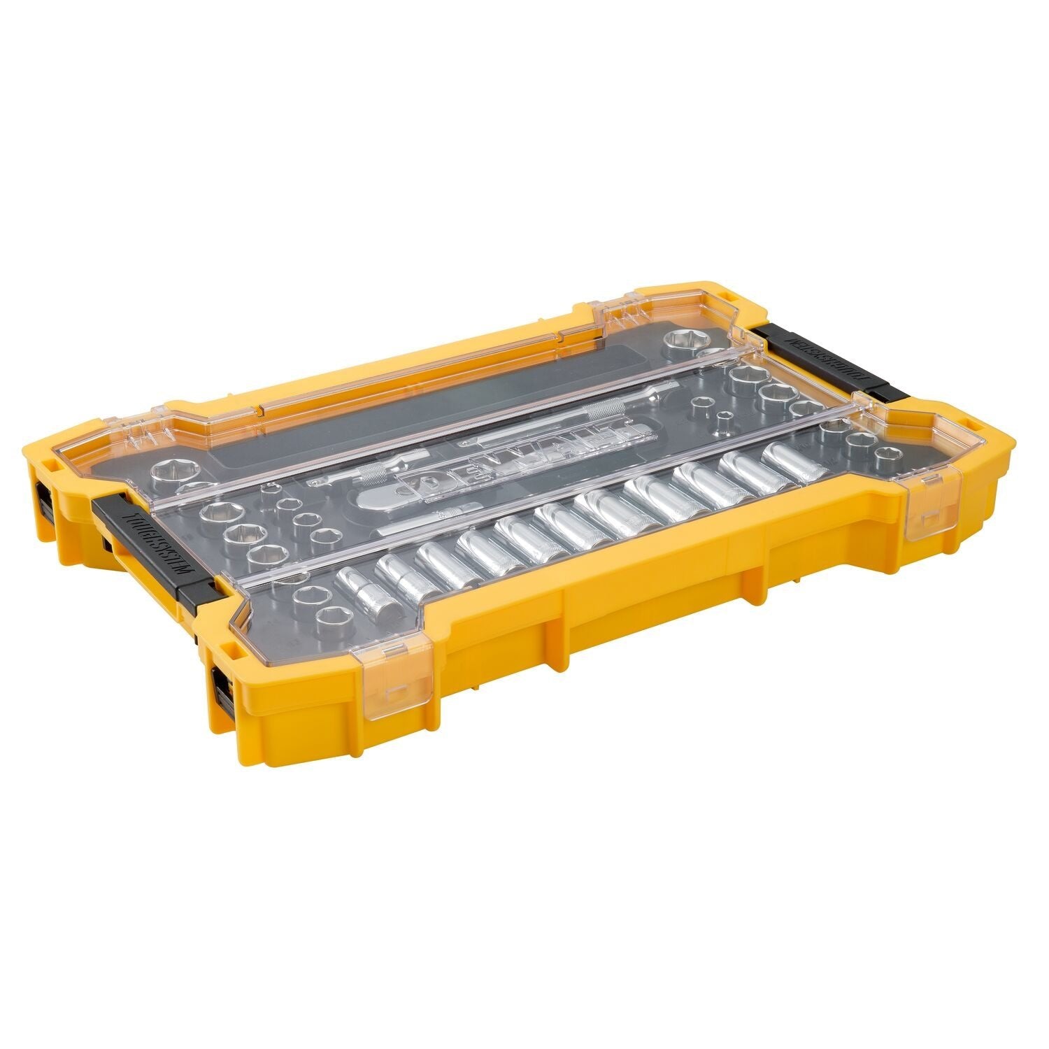 DEWALT DWMT45400-3/8In Dr 37Pc Socket Set + Ts Tray & Lid