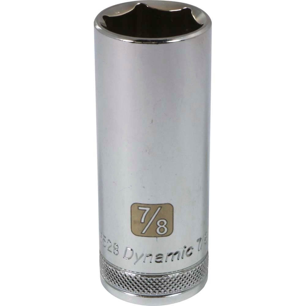 DYNAMIQUE 1/2" D 6 PT 7/8" PROFONDEUR CHR SKT