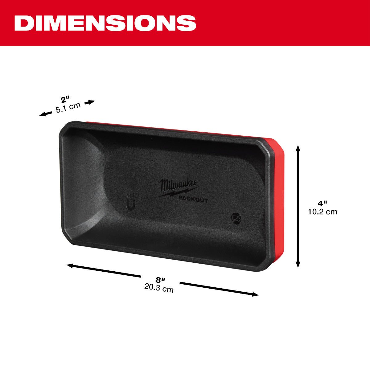 Milwaukee  48-22-8071 - PACKOUT™ Large Magnetic Bin