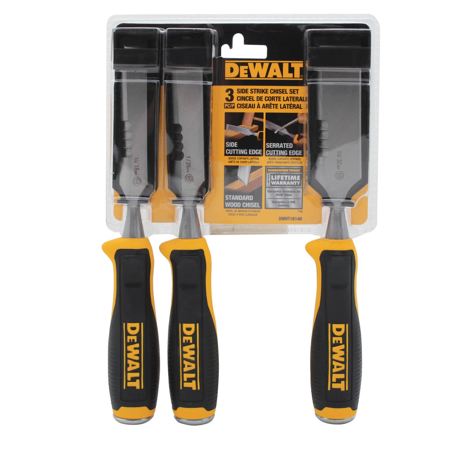 DEWALT DWHT16148-3-teiliges Seitenschlagmeißel-Set