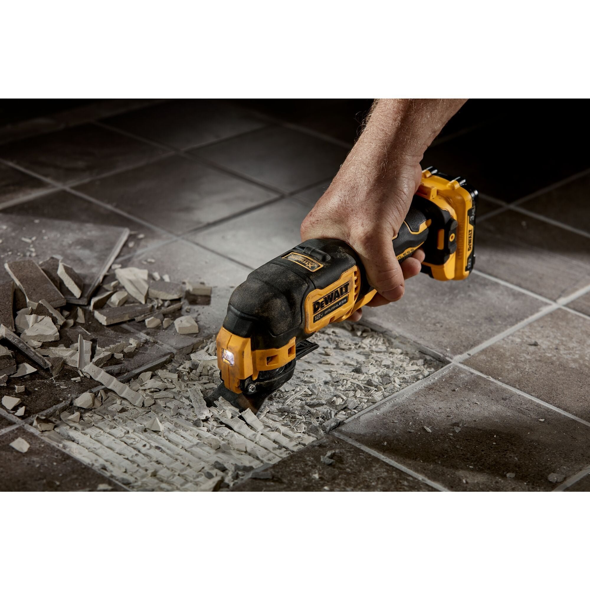 DEWALT DCS353G1 XTREME™ 12V MAX* Bürstenloser Akku-Oszillationswerkzeugsatz