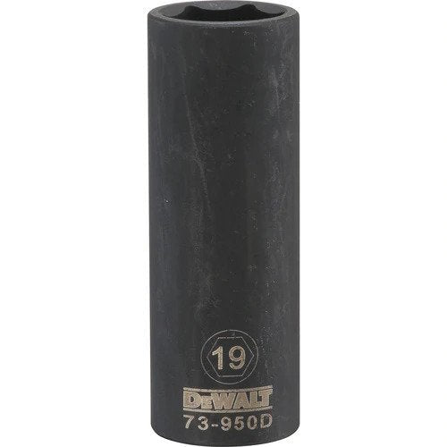 Dewalt DWMT73950OSP  -  1/2 DRIVE DEEP IMPACT SOCKET - 6 POINT-19MM