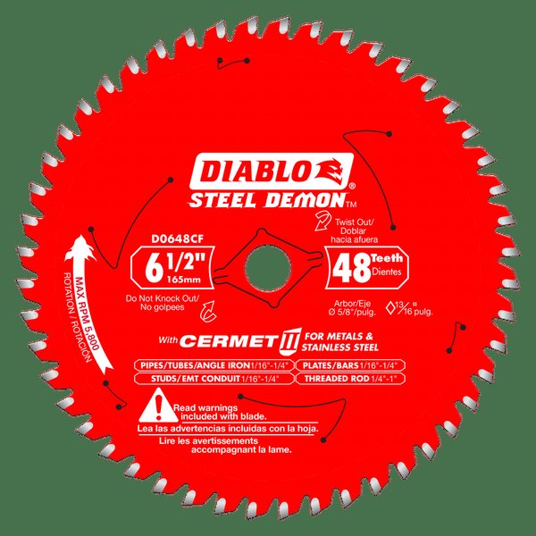 Diablo D0648CFA  -  6 1/2" x 48T Cermet Steel