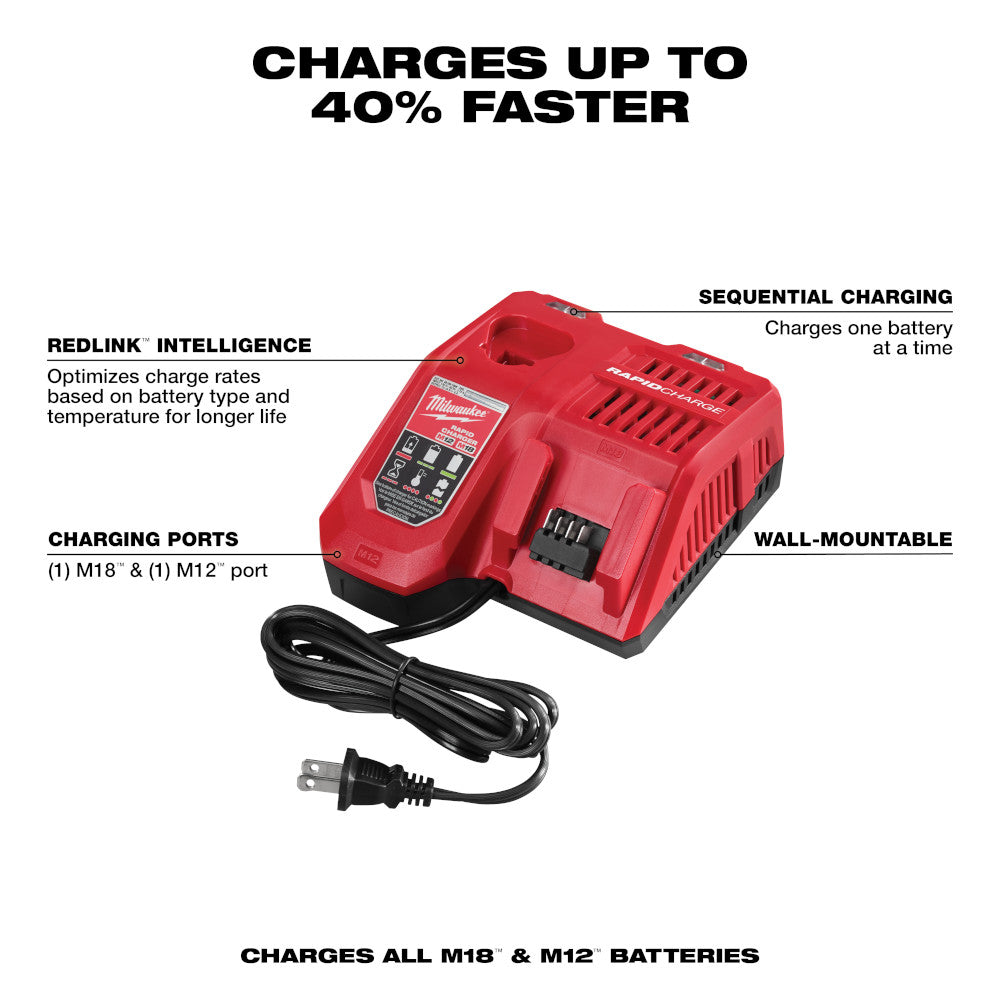 Milwaukee  48-59-1808  -  M18™ & M12™ Rapid Charger