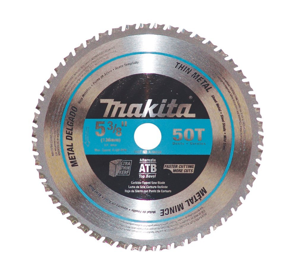 Makita A-94524 - 5-3/8 Carbide-Tipped 50T Thin Metal Saw Bla