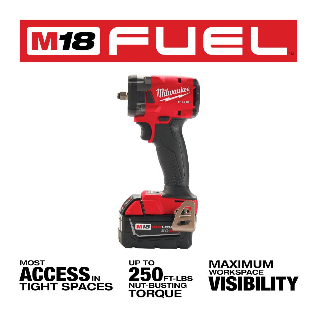 Milwaukee 2991-22  -  M18 FUEL™ Compact Impact Wrench and Grinder 2-Tool Combo Kit
