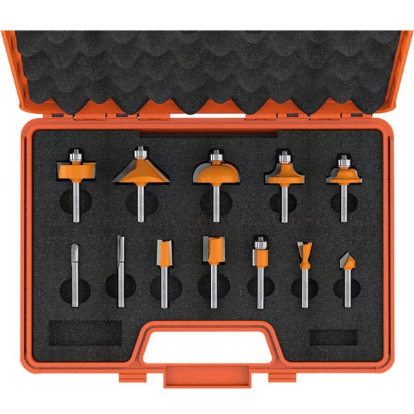 CMT-800.503.11 - 12 PIECE ROUTER BIT SET