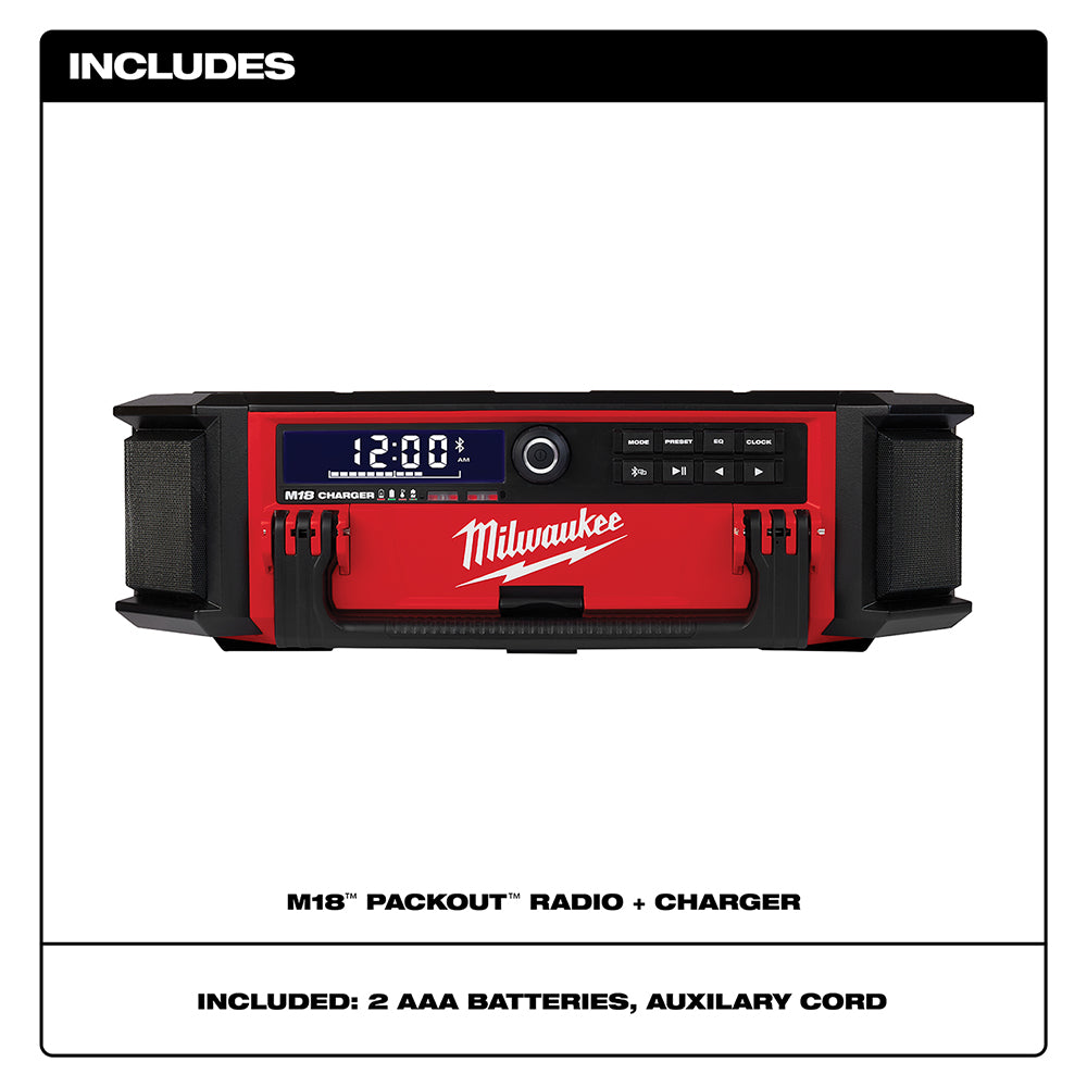 Milwaukee 2950-20 - M18™ PACKOUT™ Radio + Charger