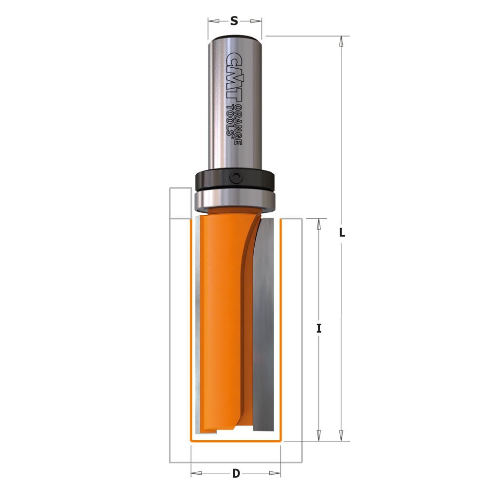 MÈCHE À MOTIF CMT 812.690.11B AVEC ROULEMENT, TIGE 1/2 POUCE, DIAMÈTRE 3/4 POUCE