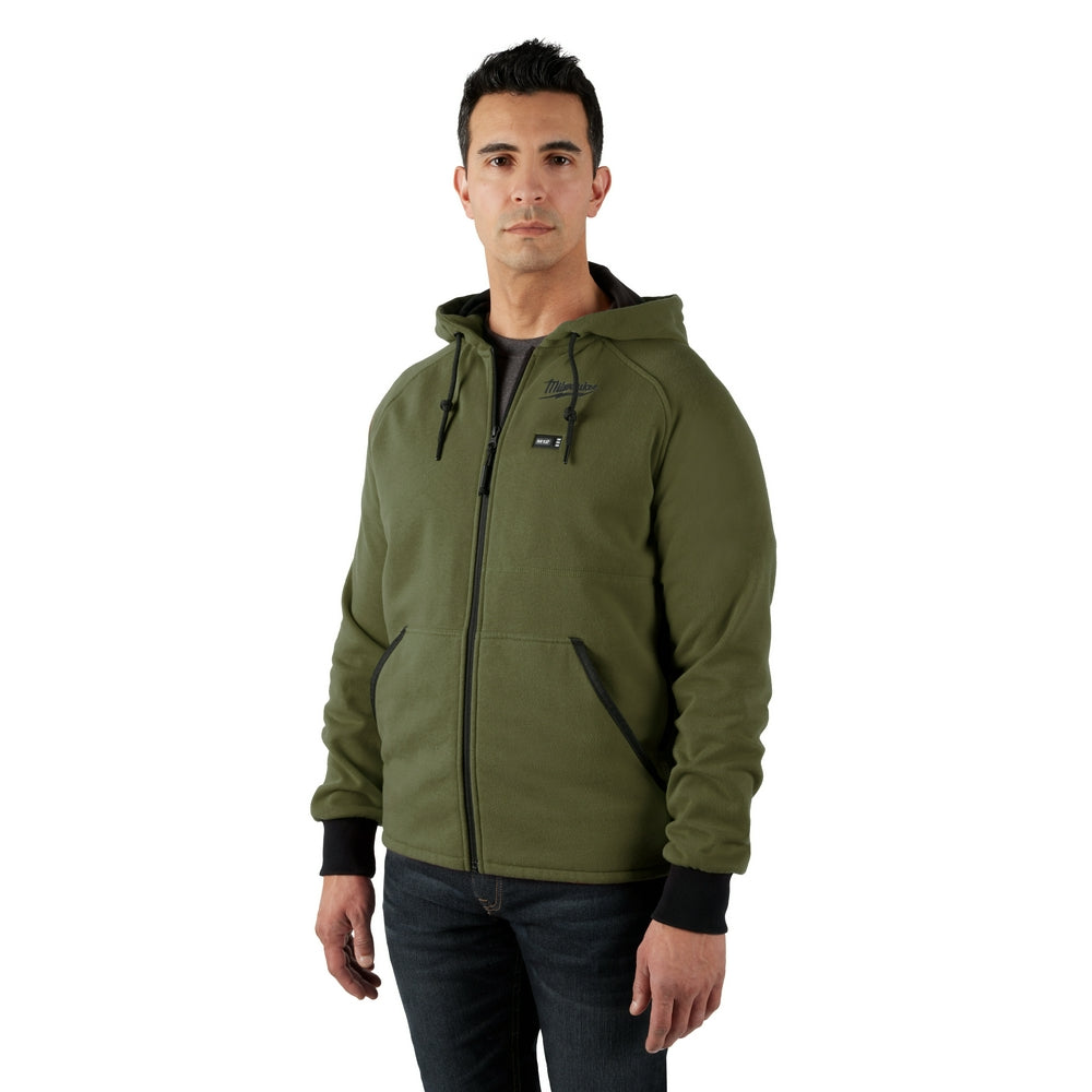 M12 Heated Hoodie Green Large