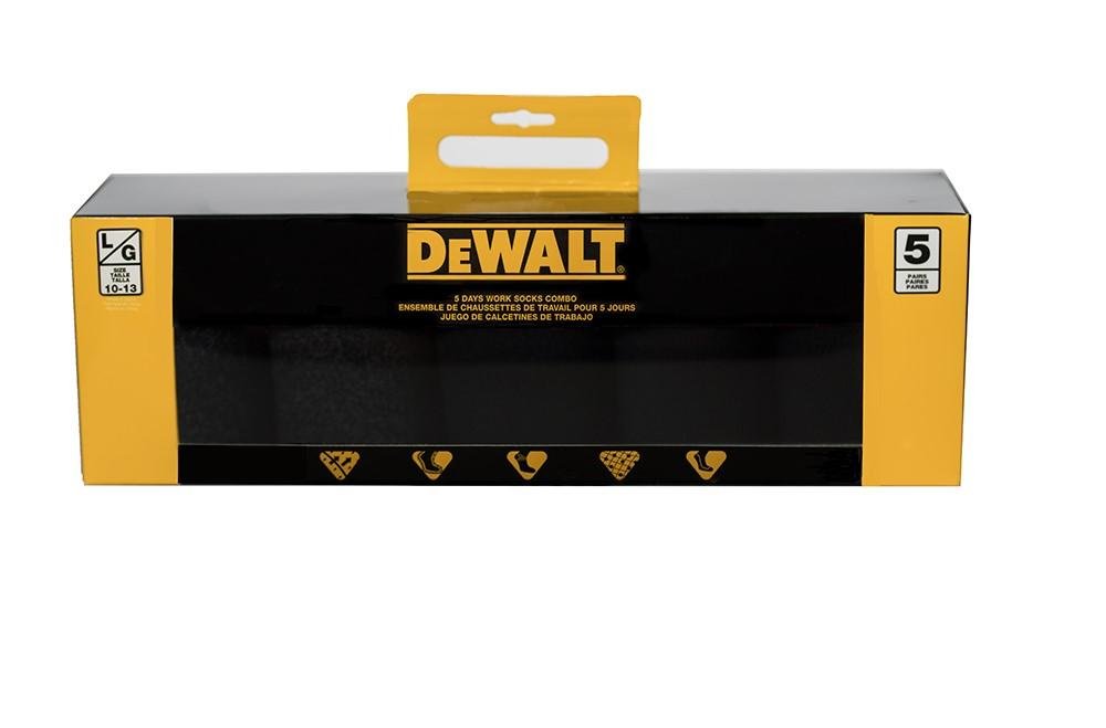 MENS DEWALT DXSC200 - DEWALT 5 DAYS WORK SOCKS COMBO