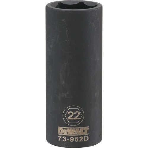 Dewalt DWMT73952OSP  -  1/2 DRIVE DEEP IMPACT SOCKET - 6 POINT-22MM