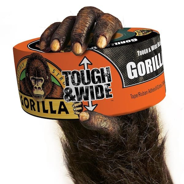 Gorilla 25 Yards. Robustes und breites schwarzes Klebeband