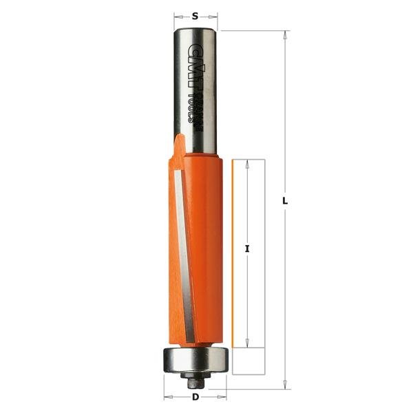 CMT 806.692.11 SUPER-DUTY BÜNDIGES TRIM-BIT, 1-1/2-ZOLL SCHNITTLÄNGE, 1/2-ZOLL SCHAFT