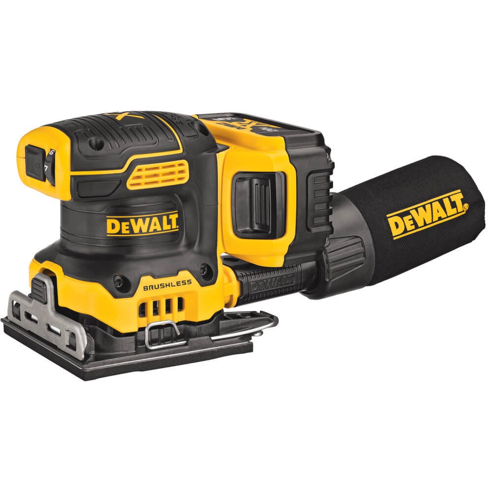 Ponceuse à main DEWALT DCW200P1-20 V Max* XR, feuille, vitesse variable, batterie 5 Ah, 6,35 mm