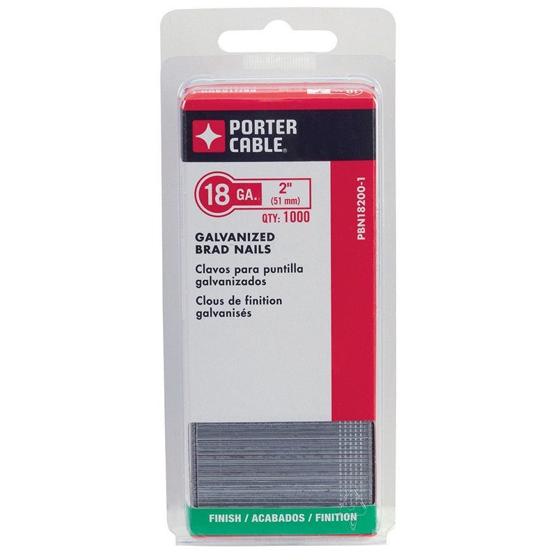 Porter Cable PBN18200  -   2" 18GA Galvanized Brad Nail Qty 5000