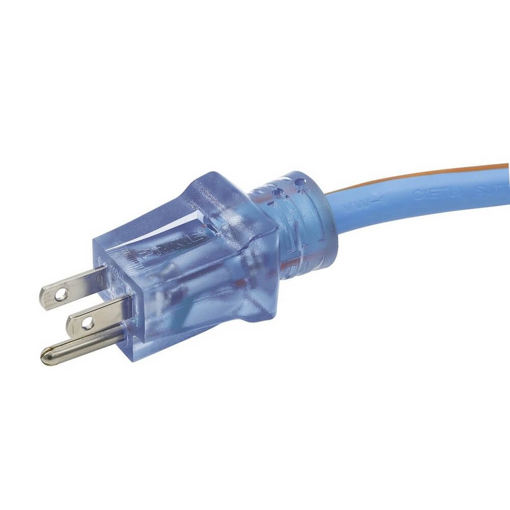 Prime LT630830 Ultra Heavy Duty 50FT Triple Tap Artic Blue All-Weather  Ext Cord