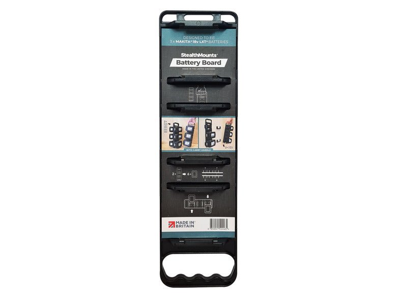 Stealth Mounts BD-MK18-H-1 -  Makita 18v LXT Battery Board with Handle