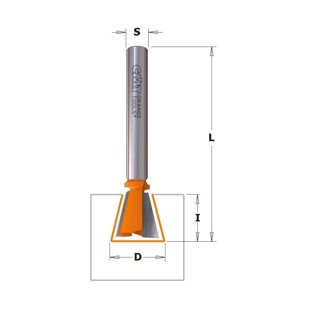 CMT 818.190.11 -   3/4 x 7deg DOVETAIL ROUTER BIT