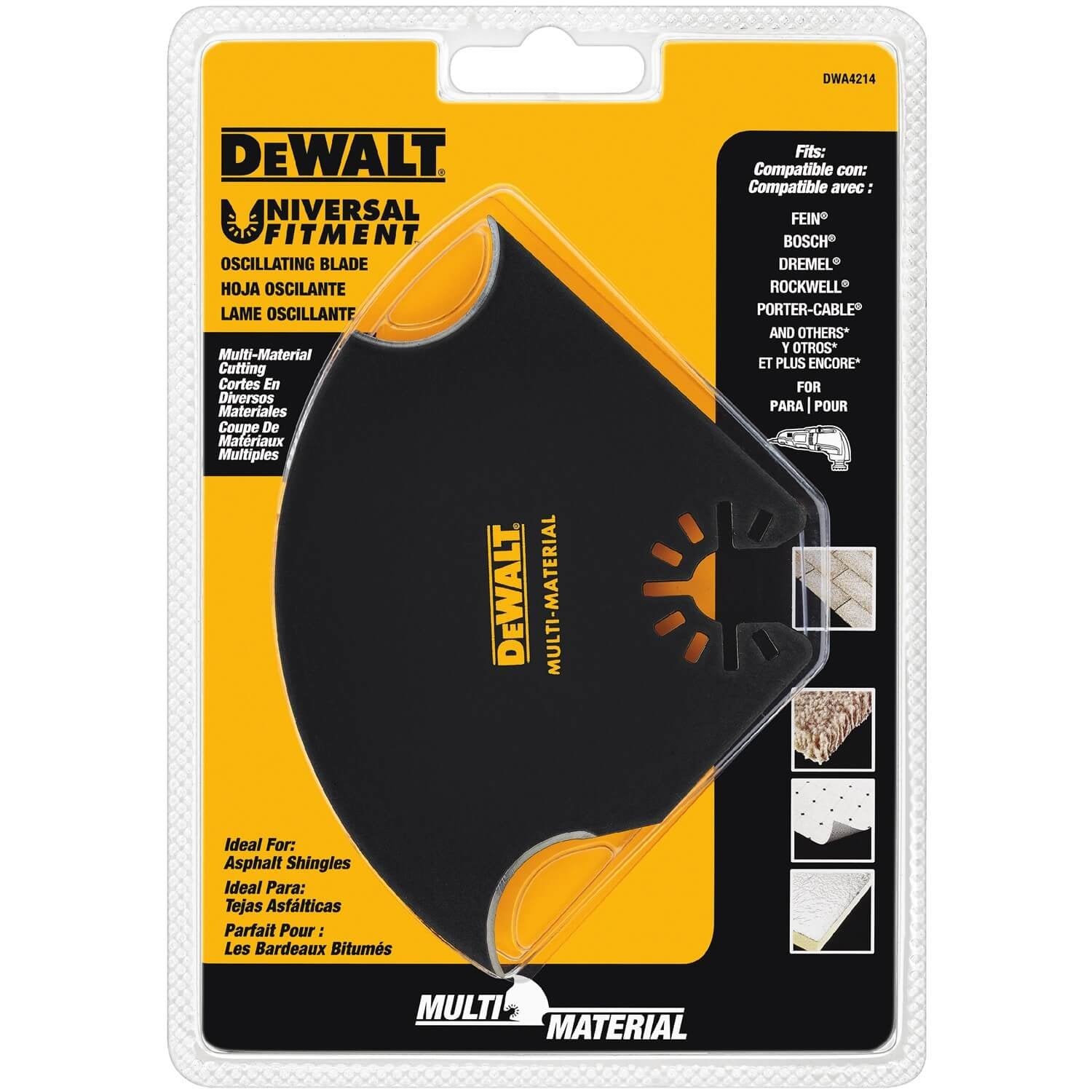 DEWALT DWA4214-1-1/4 In Oscillating Tool Blade For General Purpose Cutting (1 Pack)