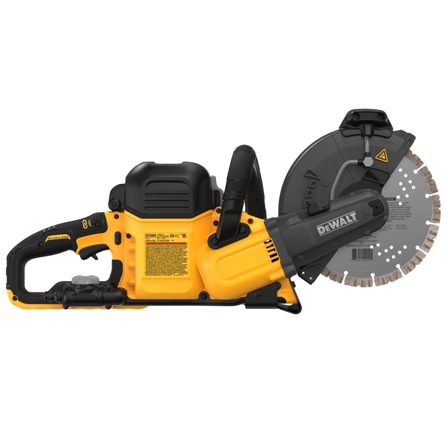 DEWALT DCS692B-60V 9 Zoll Akku-Trennsäge, blank