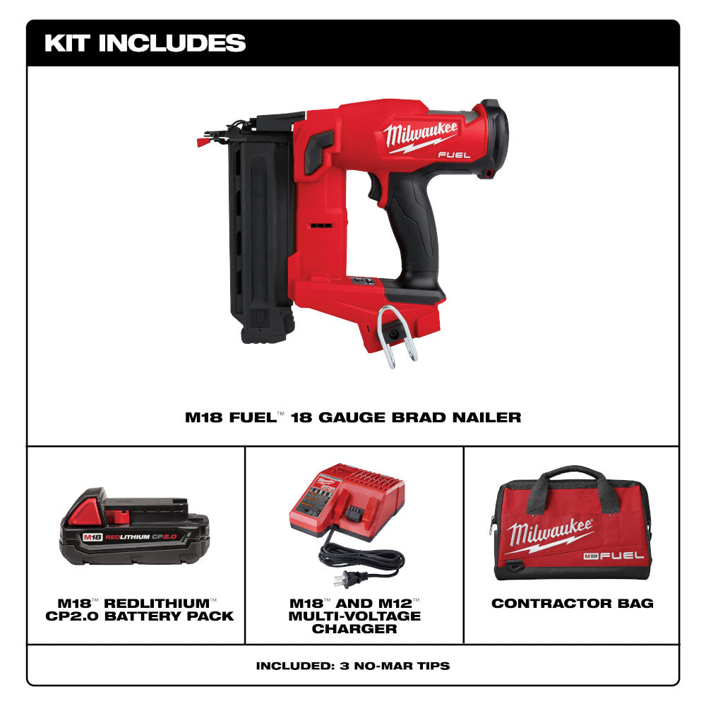 Milwaukee 2746-21CT -M18 Fuel 18ga Brad Nailer Kit