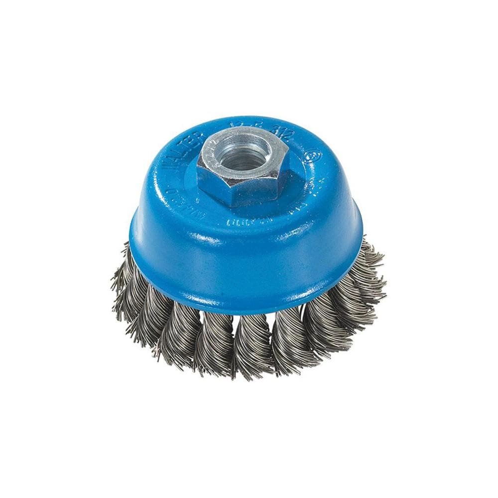 Walter 13F314 - Brosse coupelle 3" torsadée (inox) 