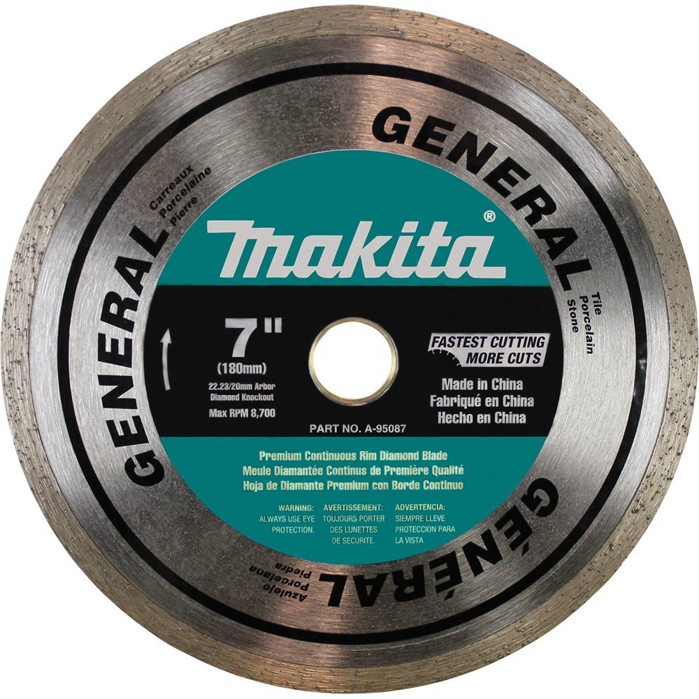 Makita A-95087 - Lame diamantée à jante continue de 7" 