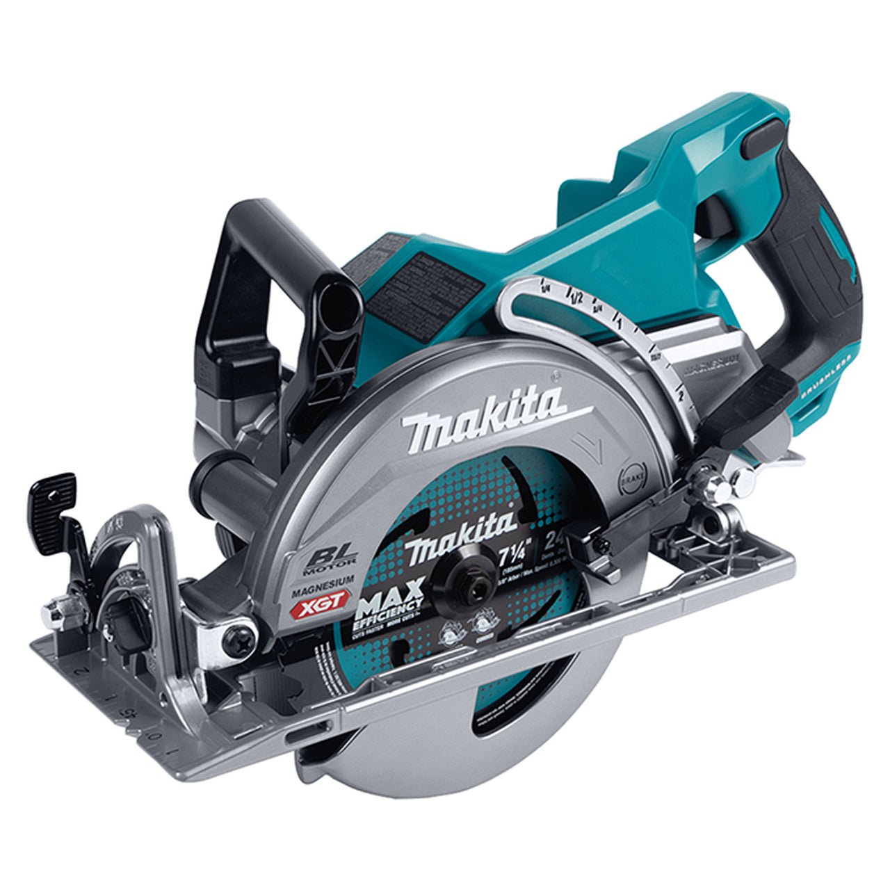 Scie circulaire Makita RS001GZ 40 V MAX XGT Li-Ion BL 7-1/4 po à poignée arrière (outil seul)