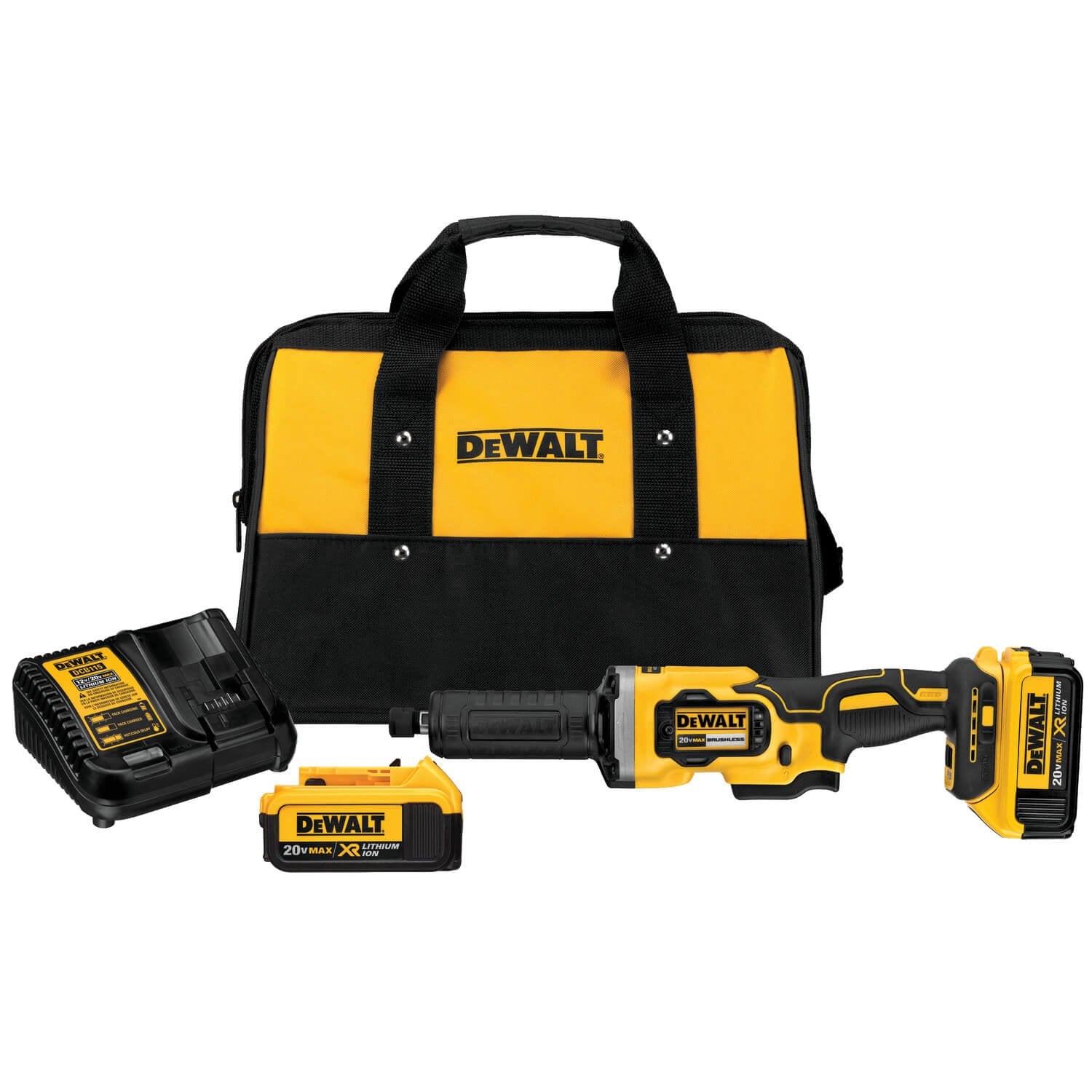 DEWALT DCG426M2-20V Max Die Grinder Kit, Variable Speed, 1-1/2-Inch