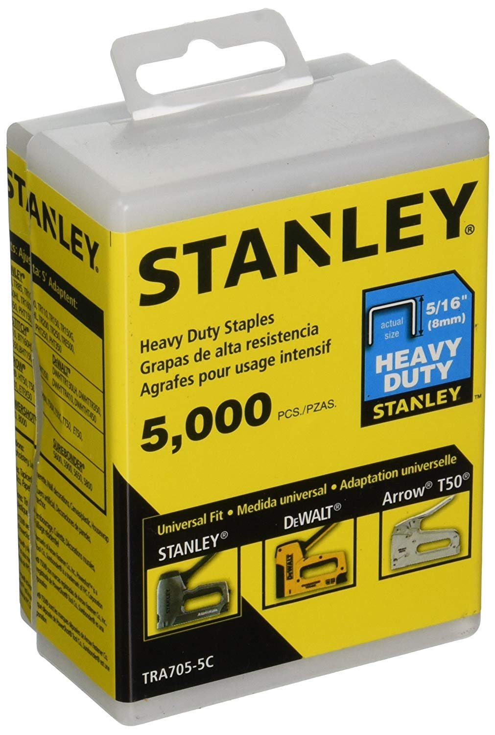 STANLEY TRA705-5C  -  5,000 PC 5/16 IN HEAVY DUTY STAPLES