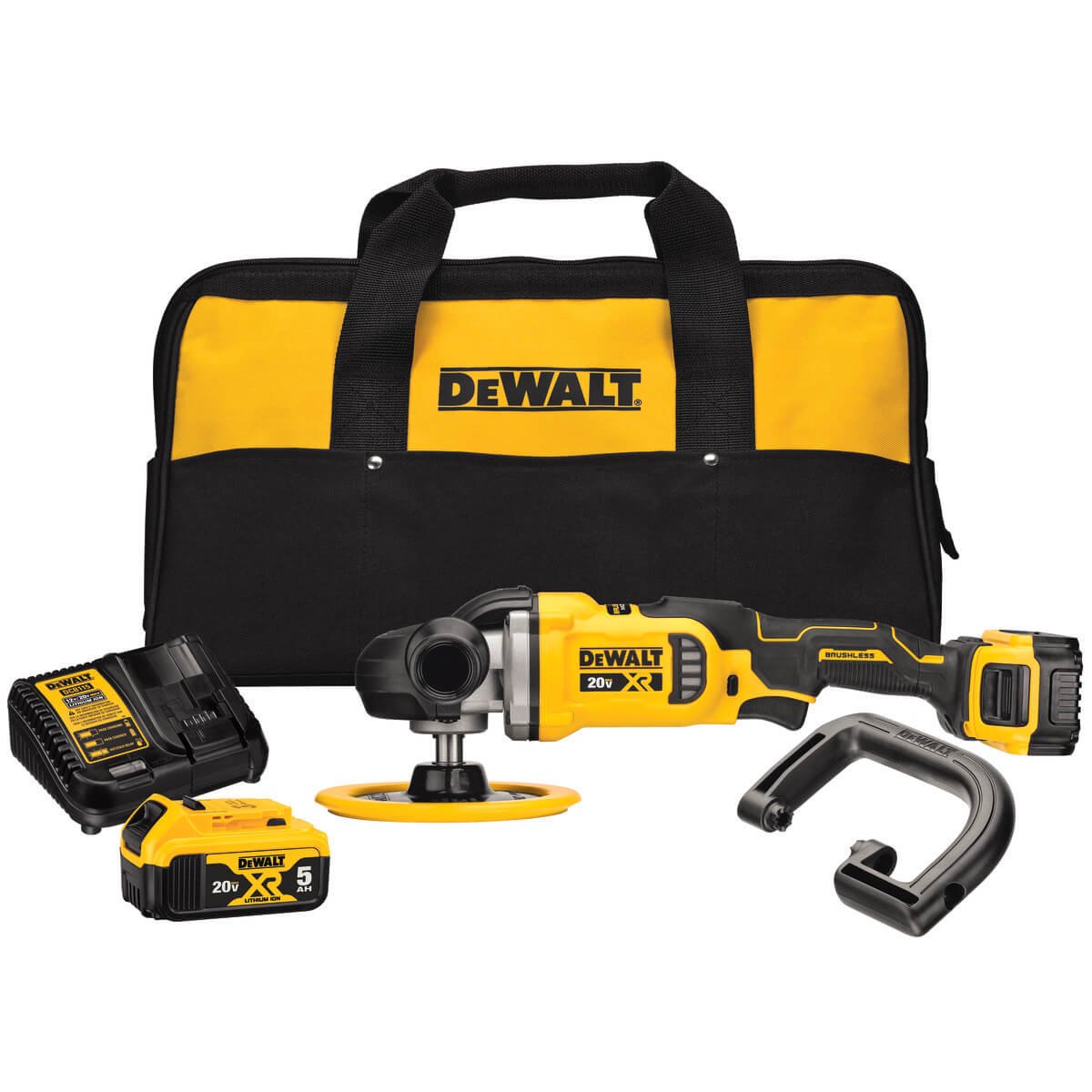 Dewalt DCM849P2 - 20V MAX XR 7” CORDLESS VARIABLE SPEED ROTARY POLISHER KIT