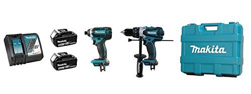 Makita DLX2005M – 18-V-Hammerbohr- und Schlag-Kombi-Set – 4,0 Ah