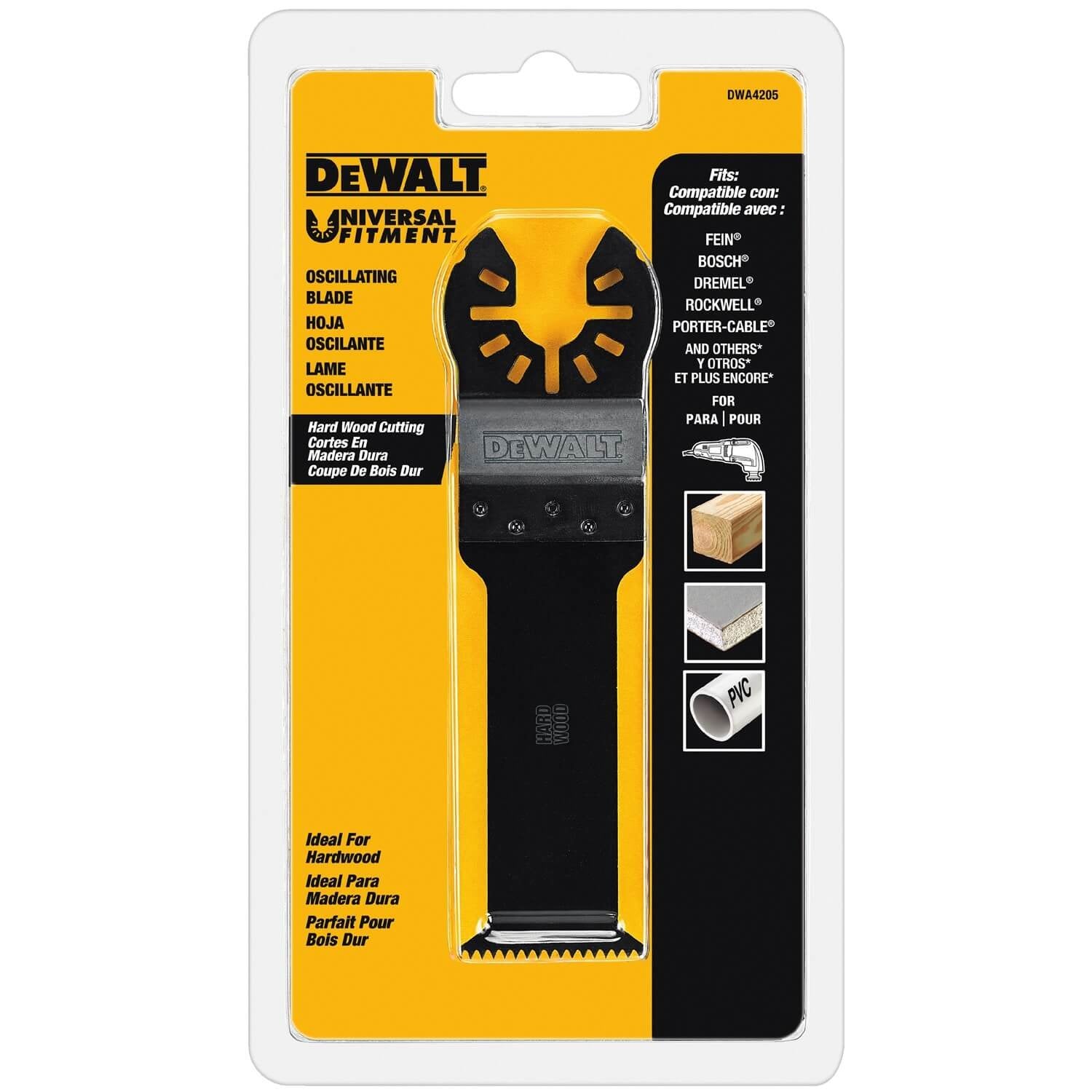 DEWALT DWA4205-1-1/4 Zoll Oszillationswerkzeugklinge aus Titan für Hartholz (1 Packung)