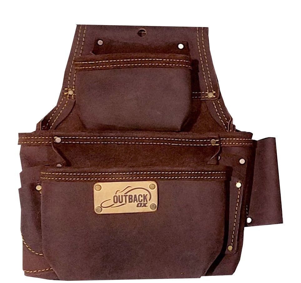 OX-P263503 - OX PRO FASTENER BAG, OIL-TANNED LEATHER, 3 POUCH