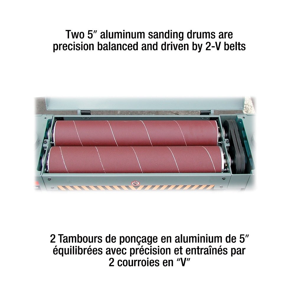 King Canada KC-26DS - PONCEUSE À DOUBLE TAMBOUR 26" X 12" 