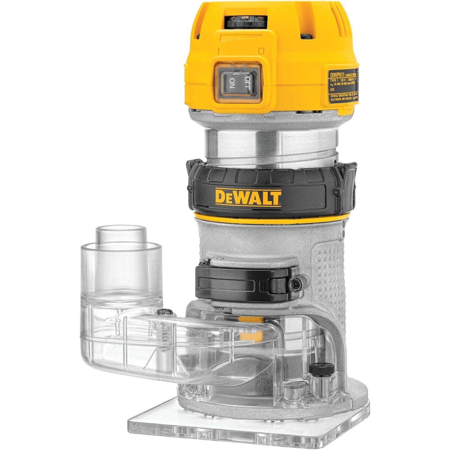 Dewalt DNP615 Compact Router Dust Collection Adapter for Fixed Base