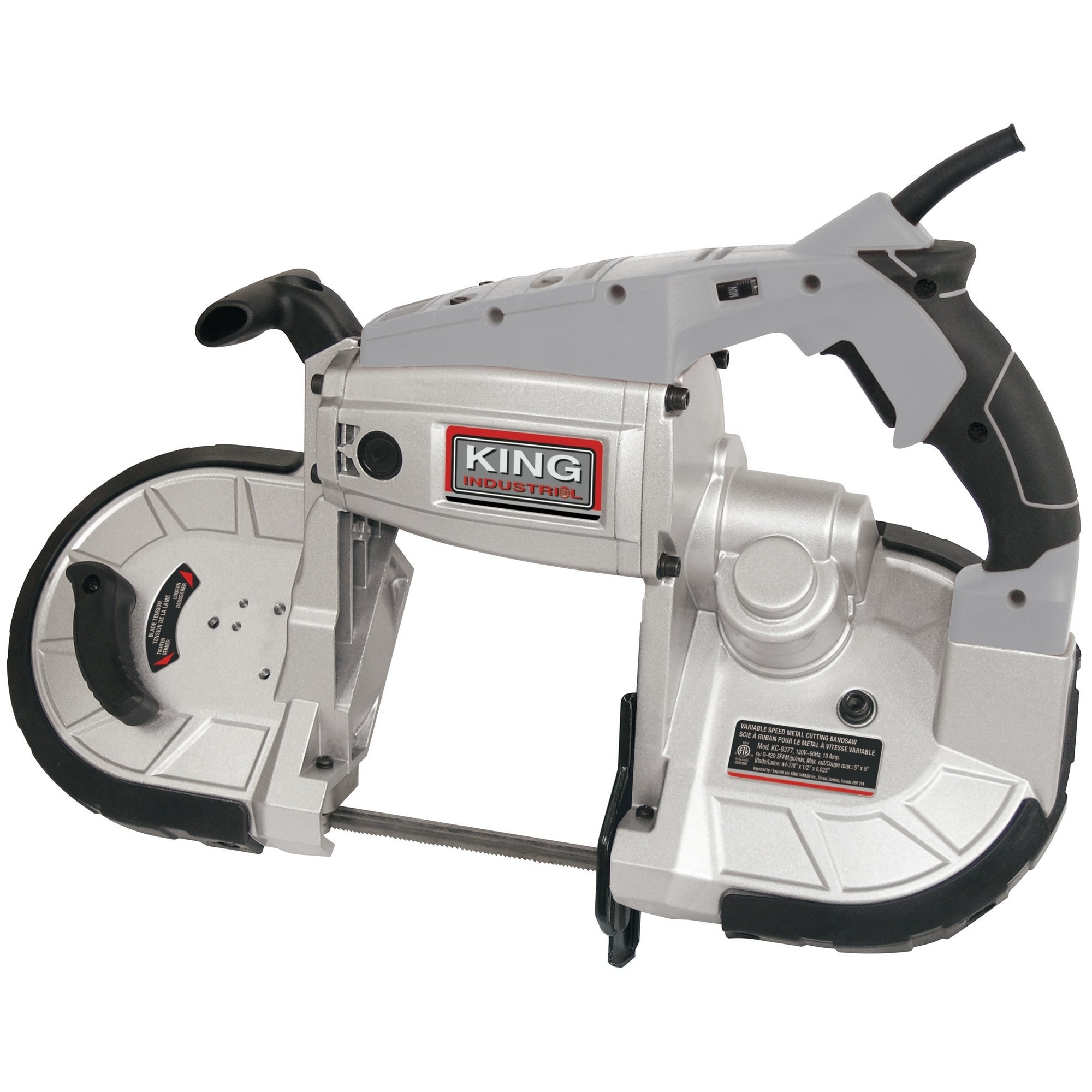 King Canada KC-8377  -  PORTABLE VARIABLE SPEED METAL CUTTING BANDSAW