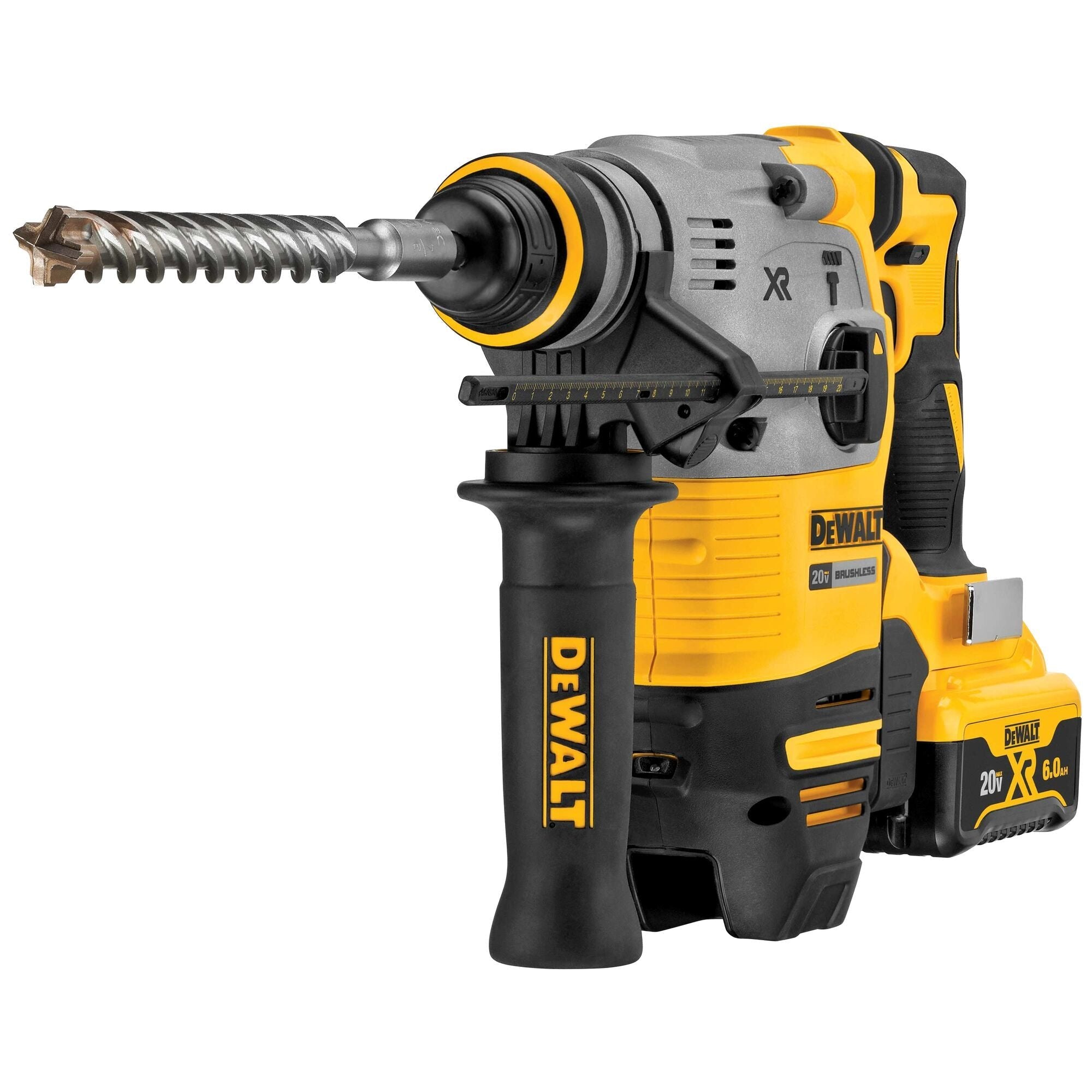 DEWALT DCH293R2 20V MAX* 1-1/8 in. XR® Brushless Cordless SDS PLUS L-Shape Rotary Hammer Kit