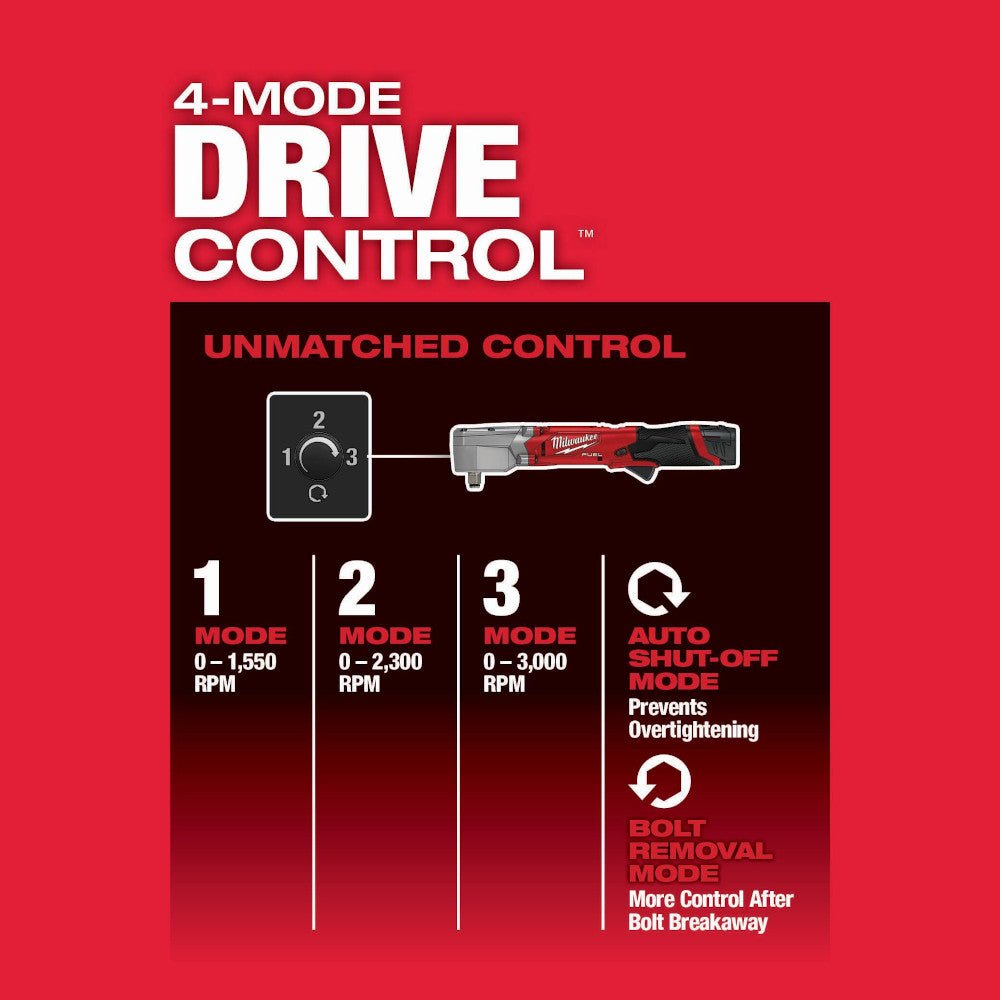 Milwaukee 2565-20  -  M12 Fuel 1/2' Right Angle Impact Wrench - Bare Tool