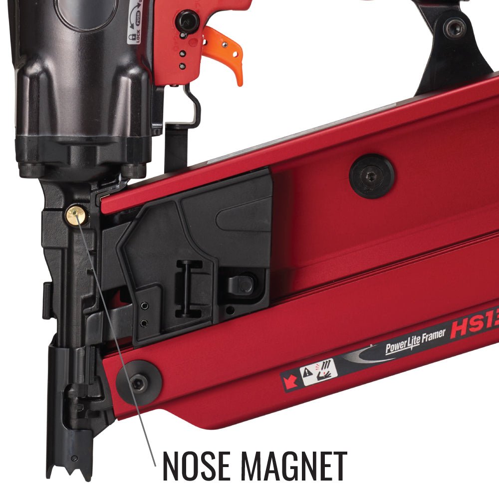 MAX HS130 PowerLite® High Pressure 21 Degree Framing Full Round Head Stick Nailer up to 5-1/8"